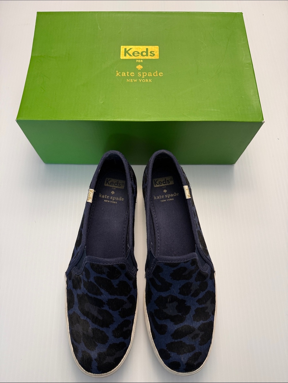 Keds for kate spade New York Triple Decker Leopard slip-on sneakers